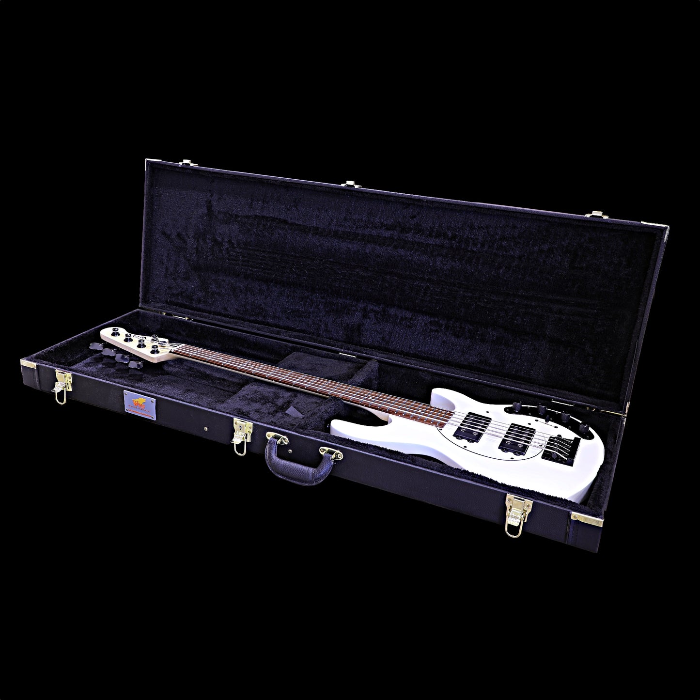 Moonray 5 Arctic White Left or Right Hand With Wolf Hard Case and Pro-Luthier Set Up