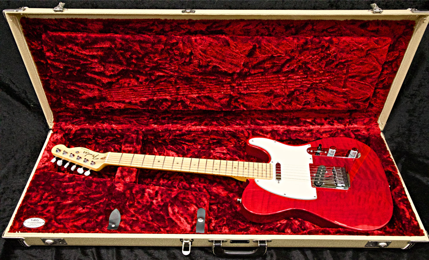Fender Custom Shop Deluxe Telecaster Quilted Maple Top Candy Red