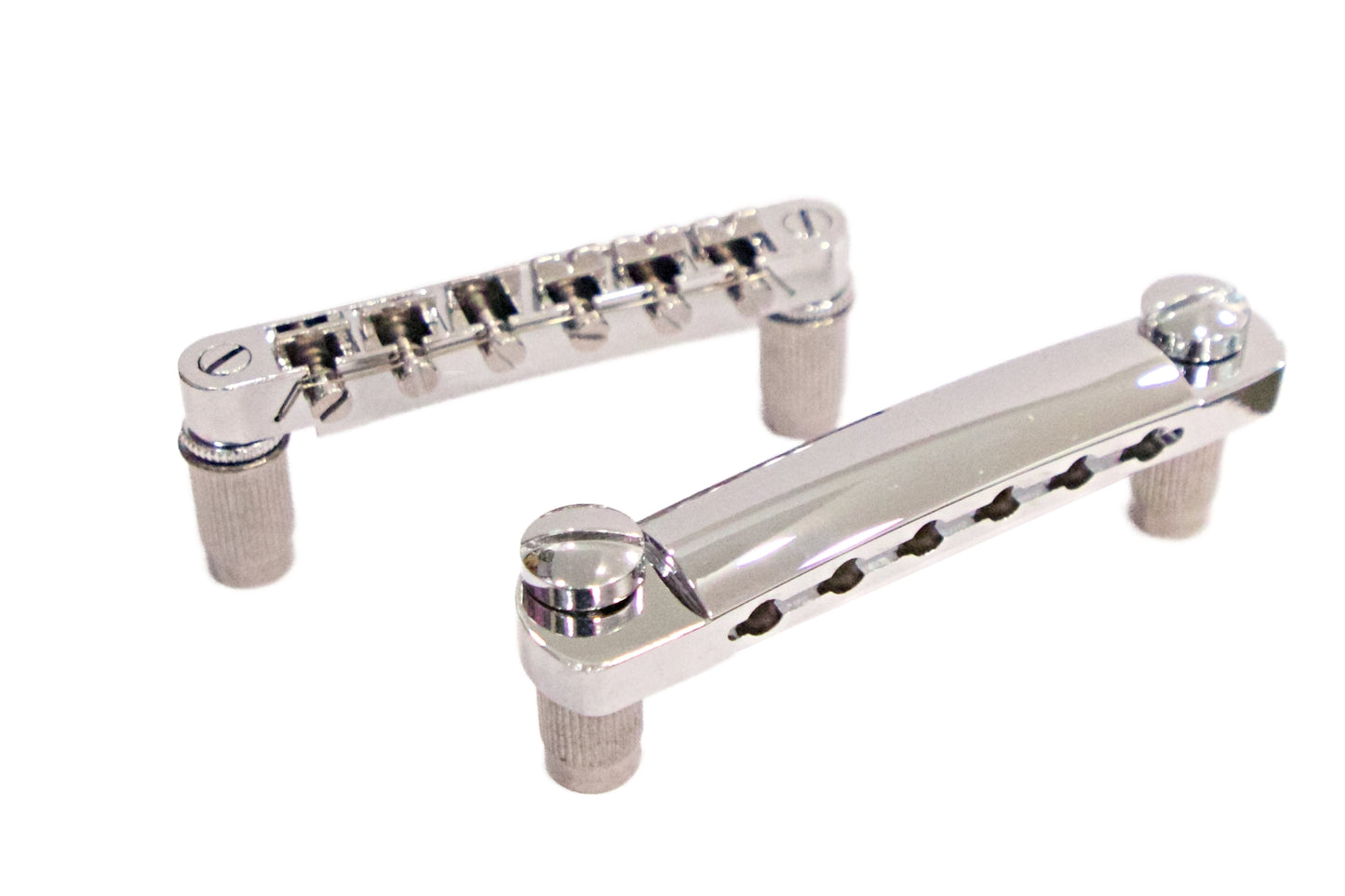 Chrome Fixed Bridge & Stop Tailpiece Set – 6 String Electric Guitar
