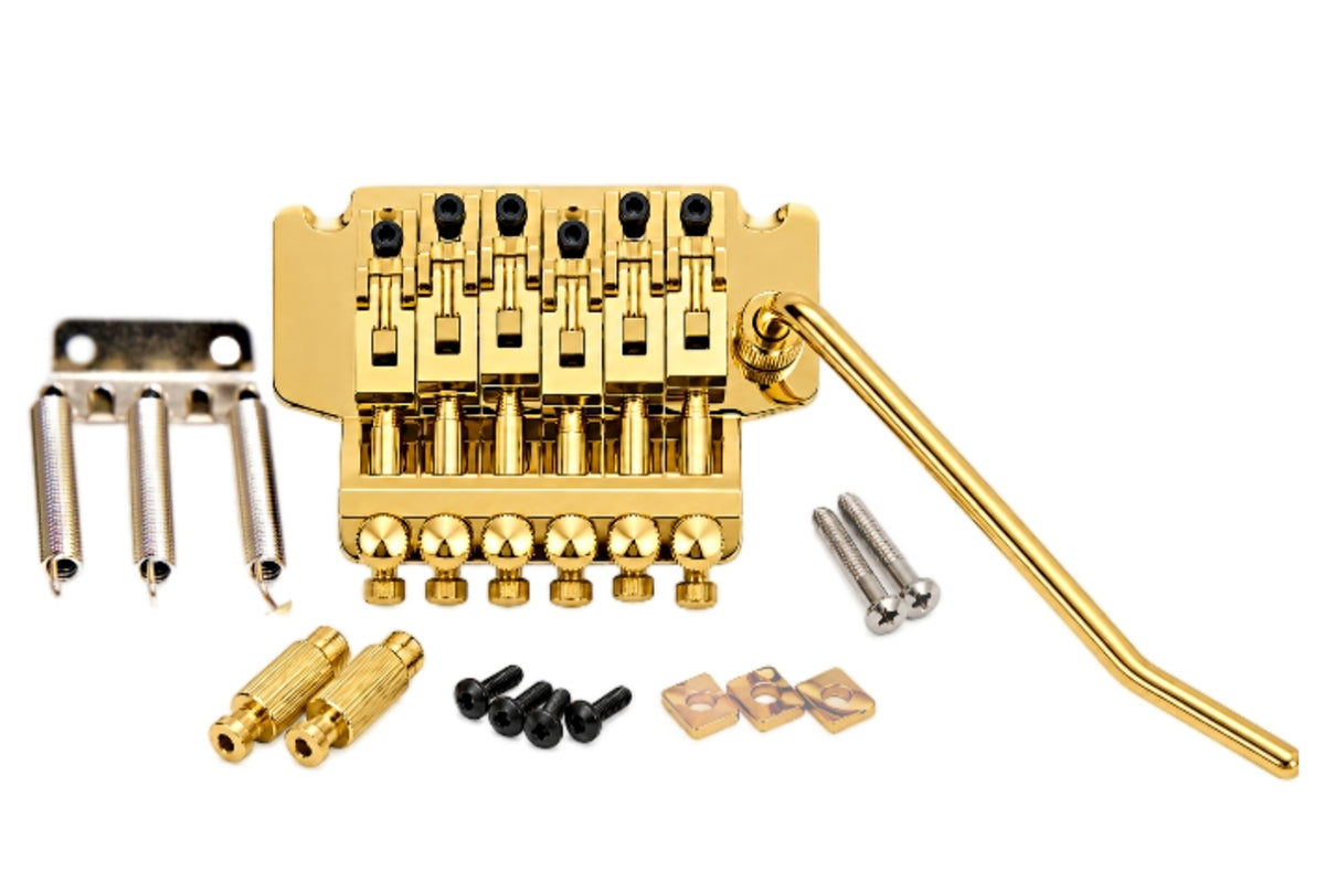 Gold Double-Locking Tremolo Bridge System – 6 String Electric Guitar