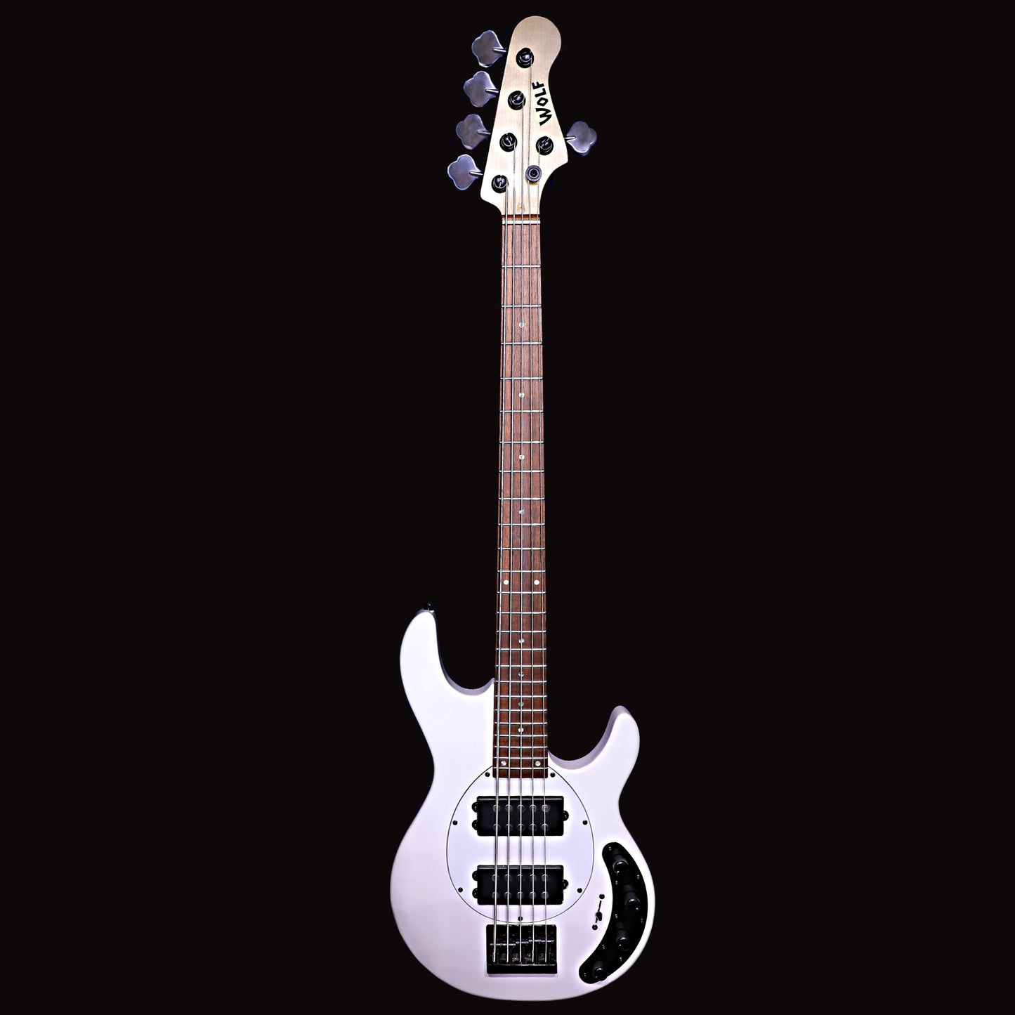 Moonray 5 Arctic White Left or Right Hand With Wolf Hard Case and Pro-Luthier Set Up