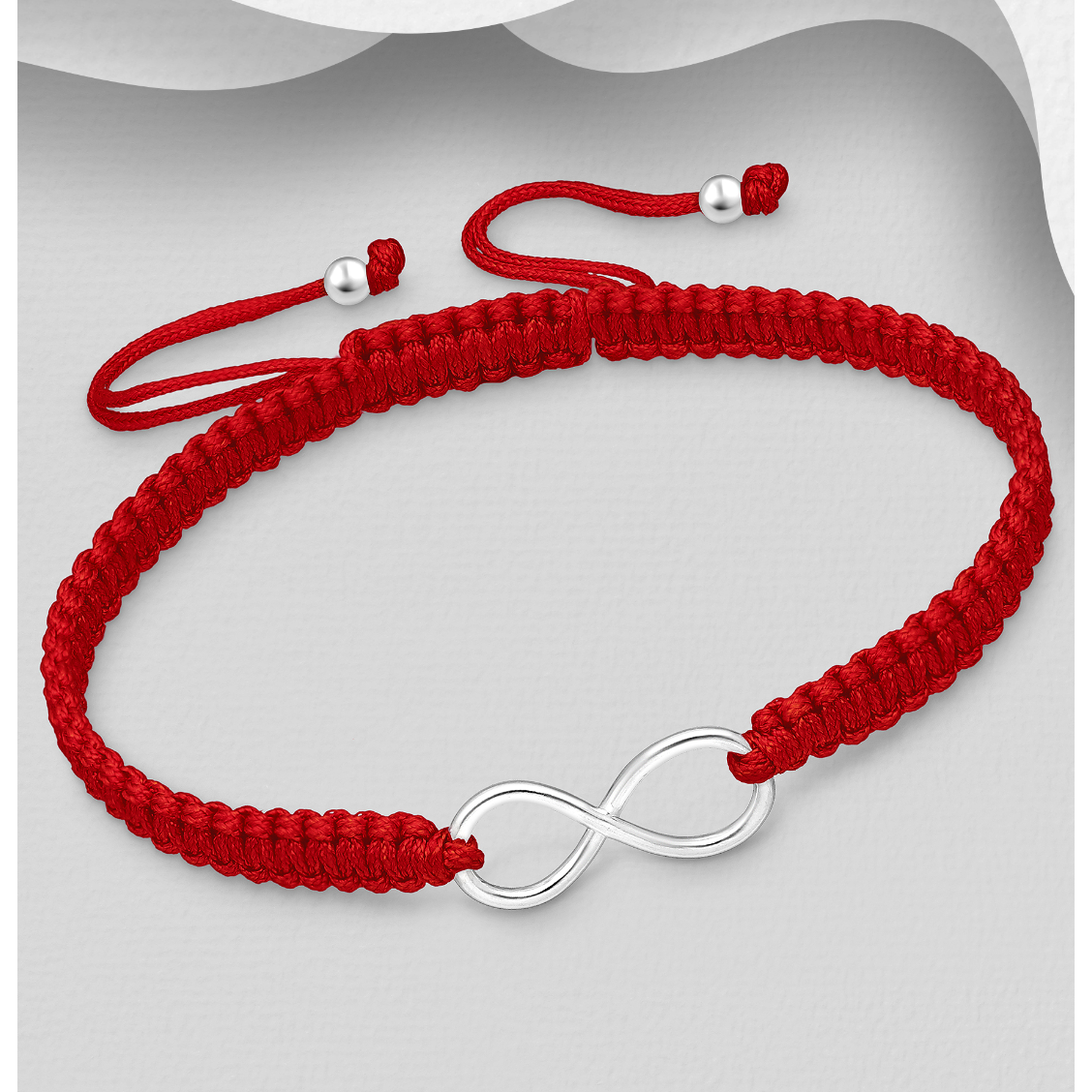 Stirling Silver Infinity Bracelet - Various Colours