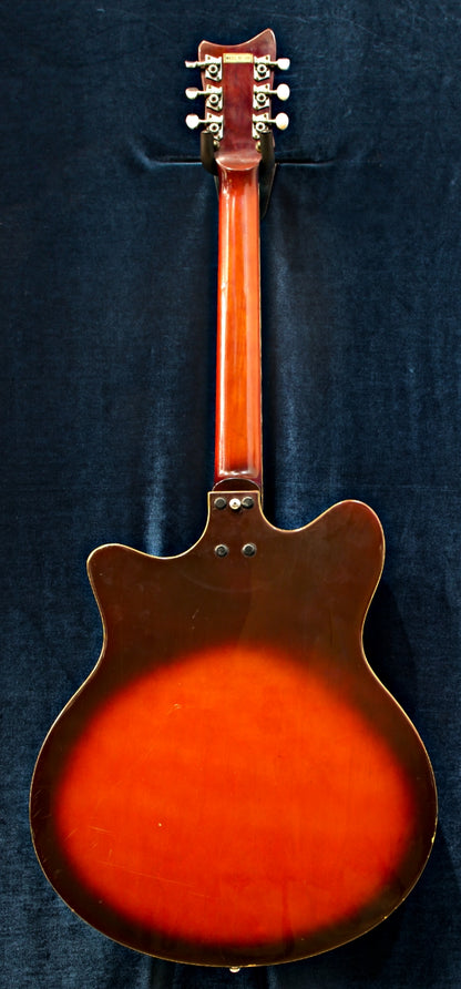 Vintage Guyatone SG-12T Hollowbody Electric Guitar – Gold Foil Pickups – Made in Japan – Good Condition
