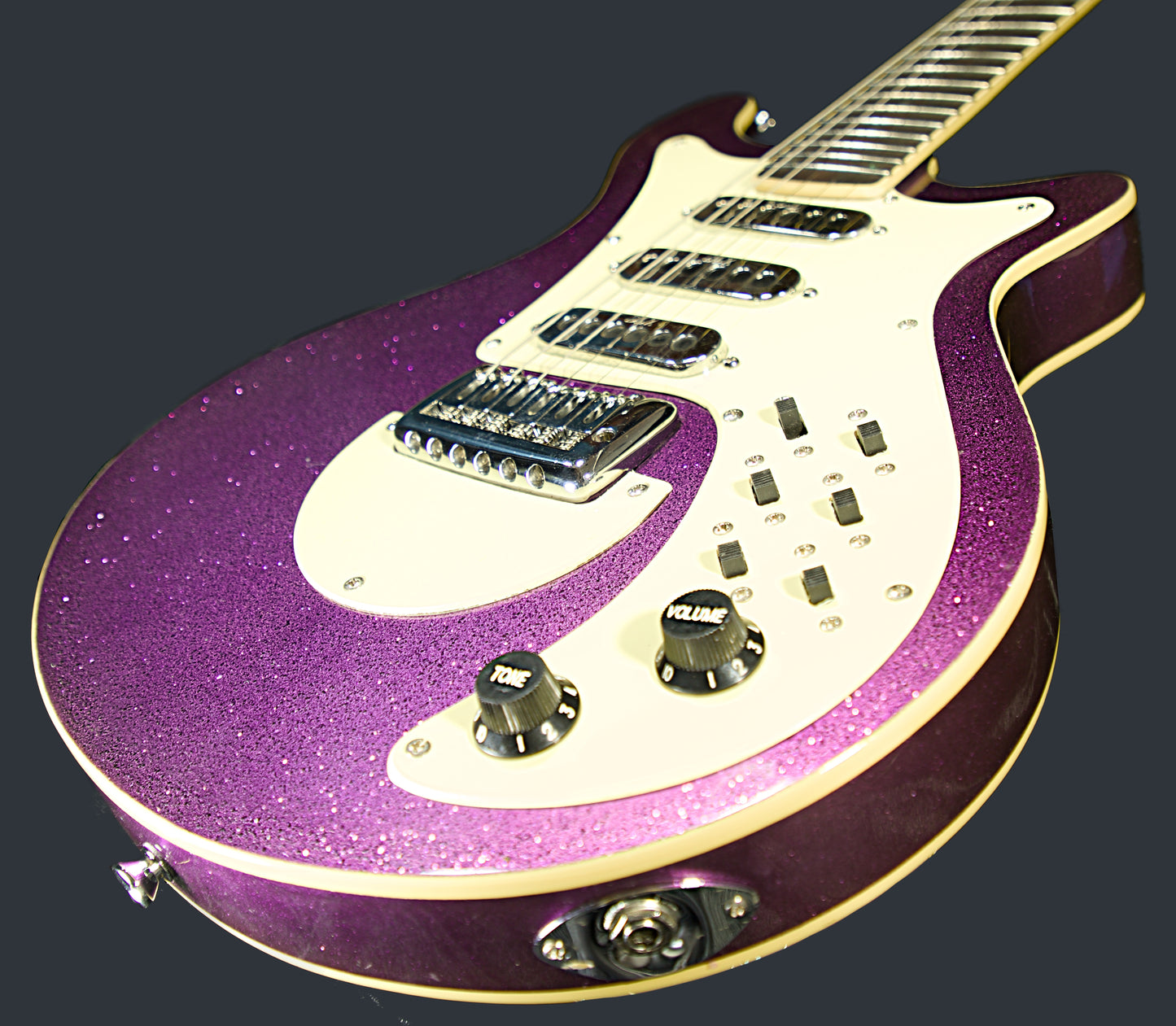 Monarch PURPLE REIGN With Wolf Hard Case and Pro-Luthier Set Up