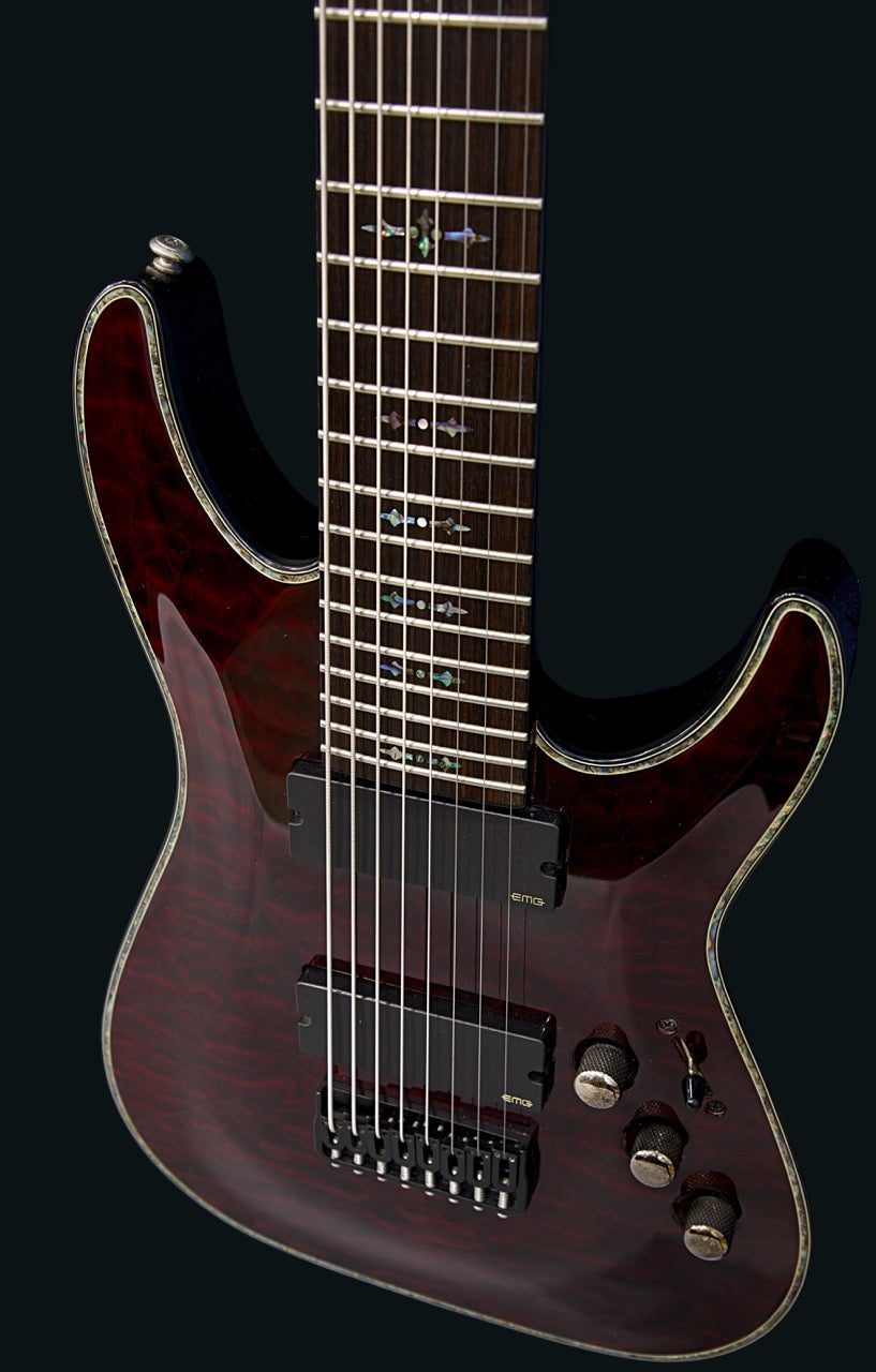 Schecter Hellraiser C-8 Diamond Series 2010 Black Cherry Gloss