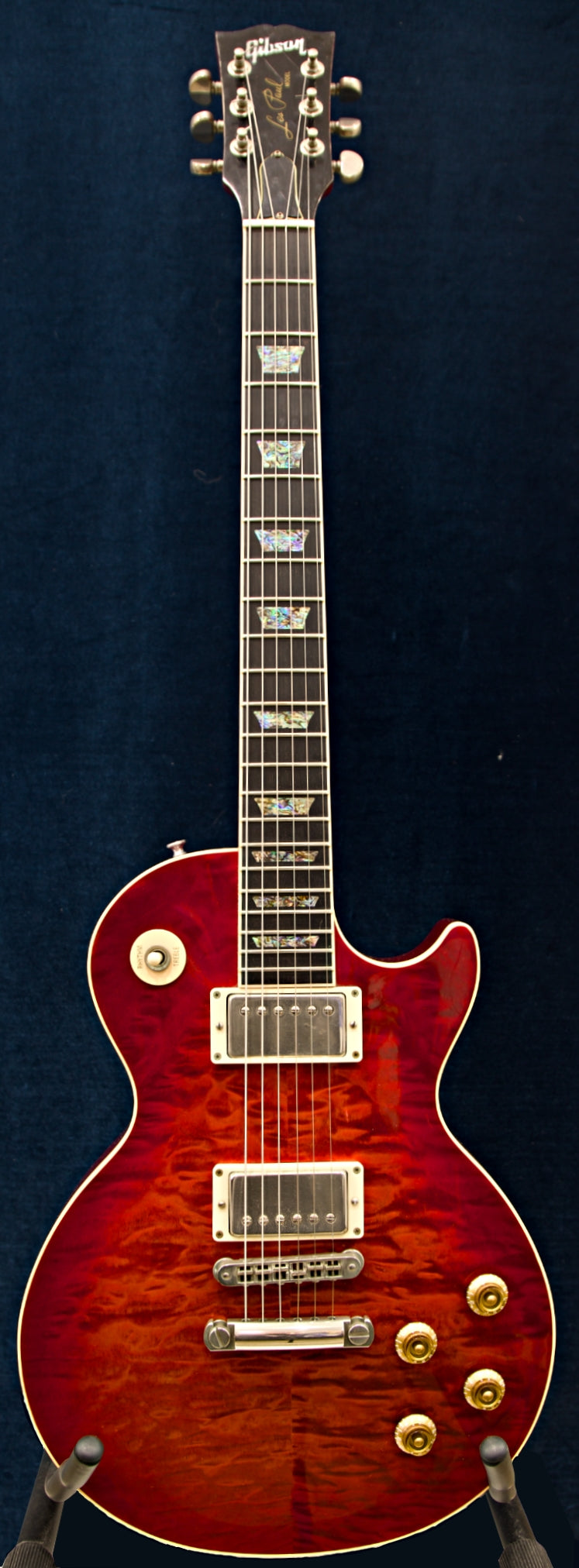 2001 Gibson Les Paul Elegant Series – Fire Mist Red Quilt Top