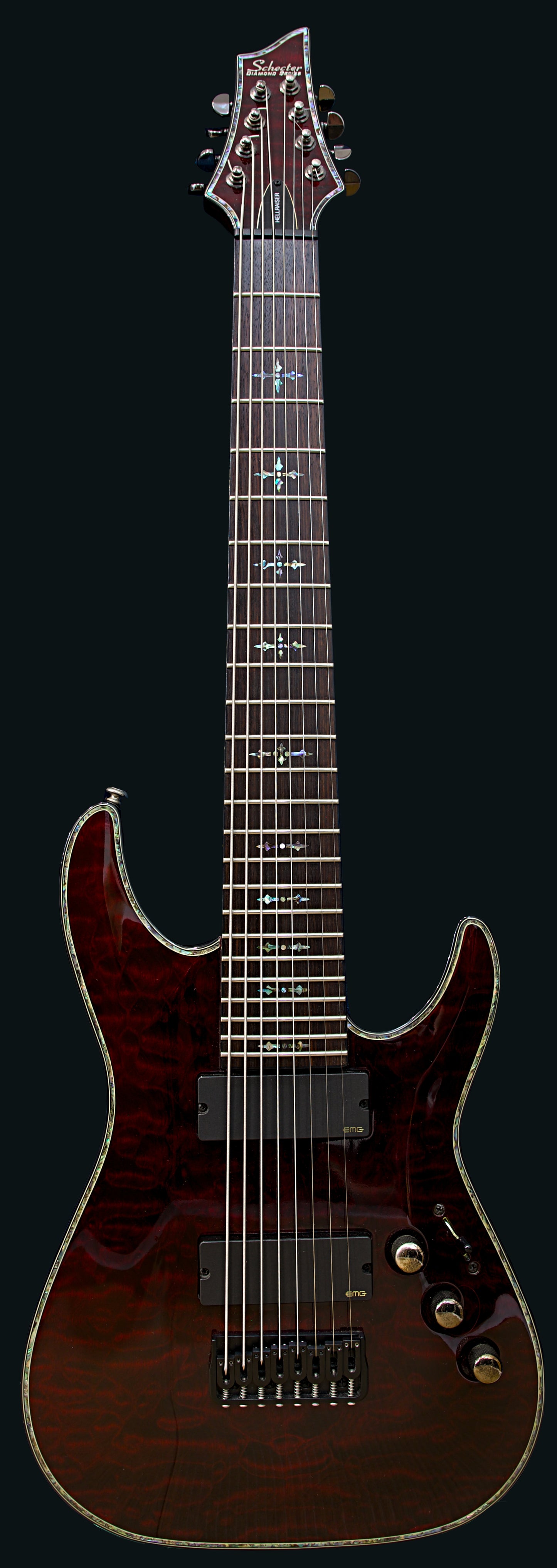 Schecter Hellraiser C-8 Diamond Series 2010 Black Cherry Gloss