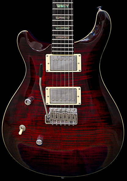 Supernatural Red Burst Left Hand With Wolf Hard Case