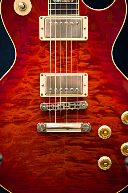 2001 Gibson Les Paul Elegant Series – Fire Mist Red Quilt Top