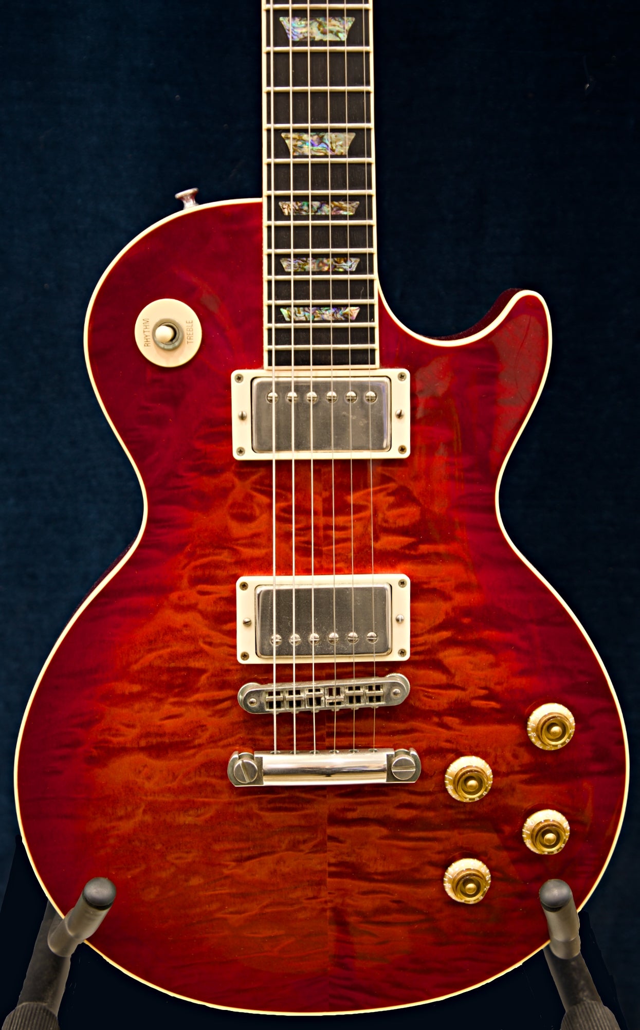 2001 Gibson Les Paul Elegant Series – Fire Mist Red Quilt Top