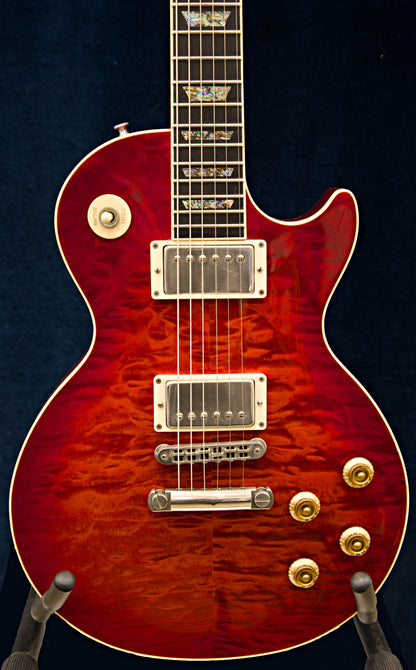 2001 Gibson Les Paul Elegant Series – Fire Mist Red Quilt Top