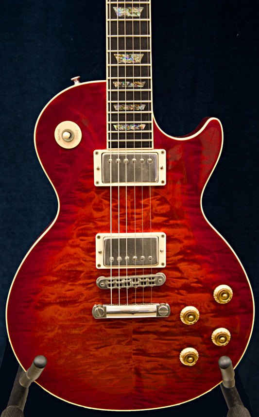2001 Gibson Les Paul Elegant Series – Fire Mist Red Quilt Top