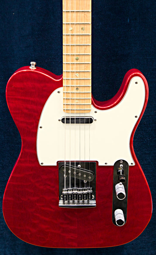 Fender Custom Shop Deluxe Telecaster Quilted Maple Top Candy Red