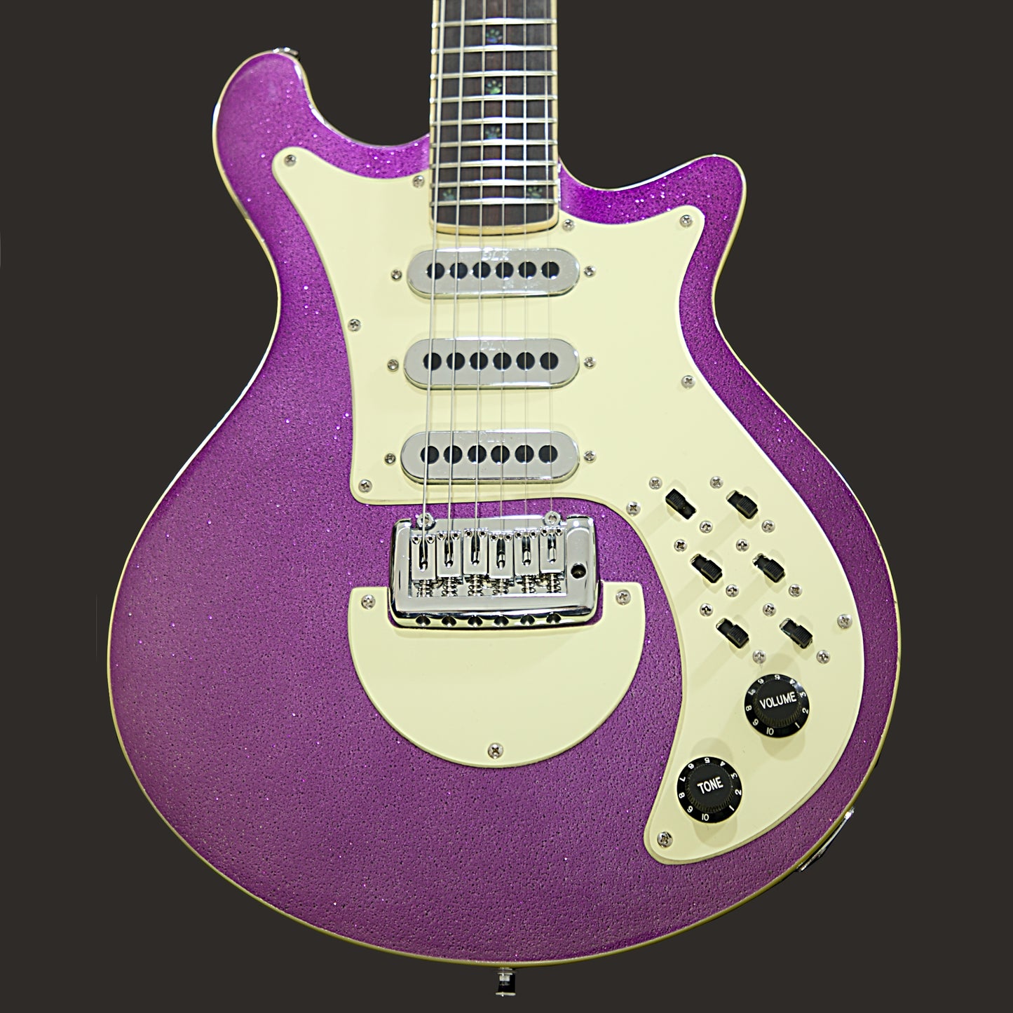 Monarch PURPLE REIGN With Wolf Hard Case and Pro-Luthier Set Up