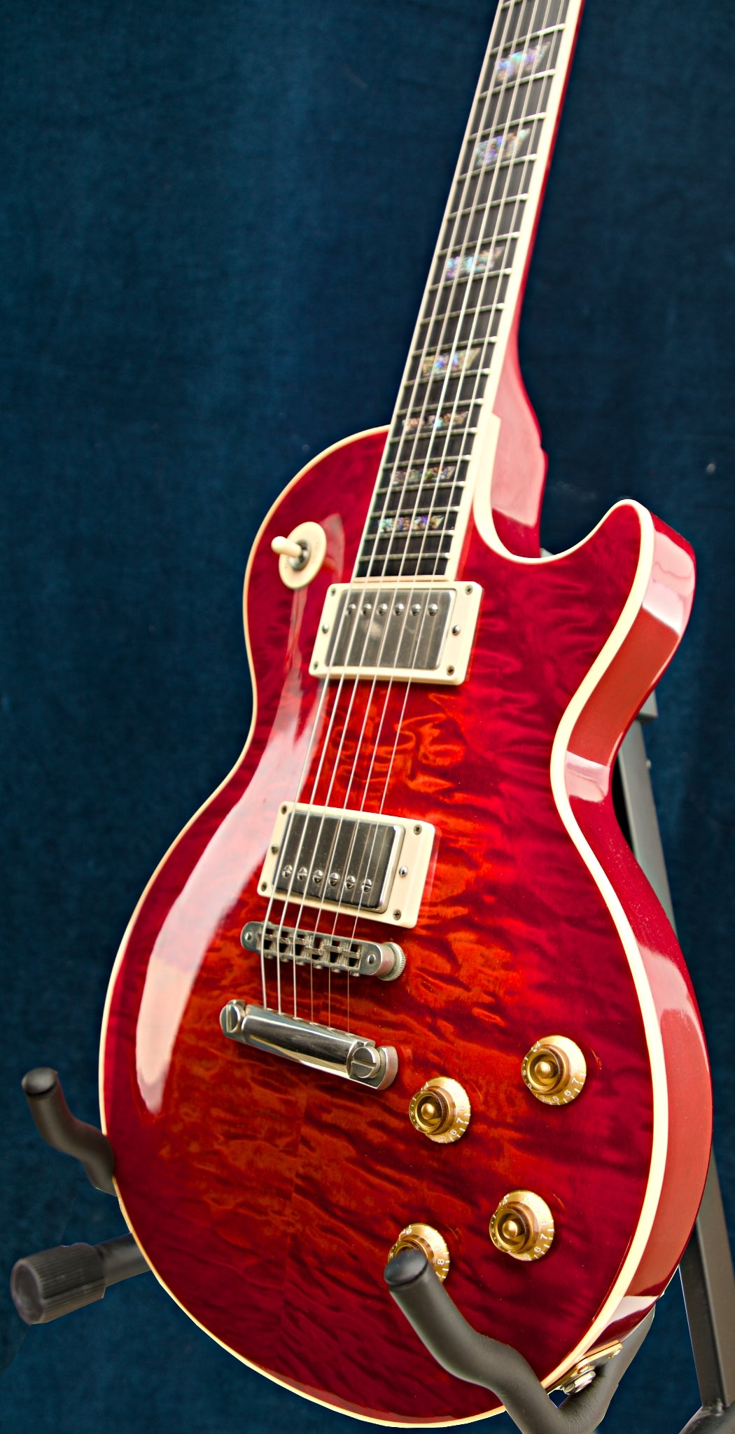 2001 Gibson Les Paul Elegant Series – Fire Mist Red Quilt Top