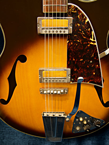 Vintage Guyatone SG-12T Hollowbody Electric Guitar – Gold Foil Pickups – Made in Japan – Good Condition