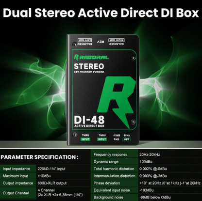 Riworal DI-48 Active Direct Box