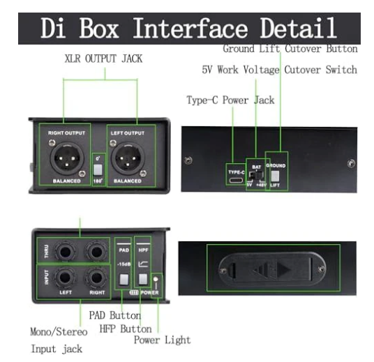 Riworal DI-48 Active Direct Box