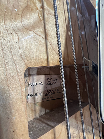 1977 Gretsch Model 7627 TK-300 Bass  Natural Finish (Serial #28019)