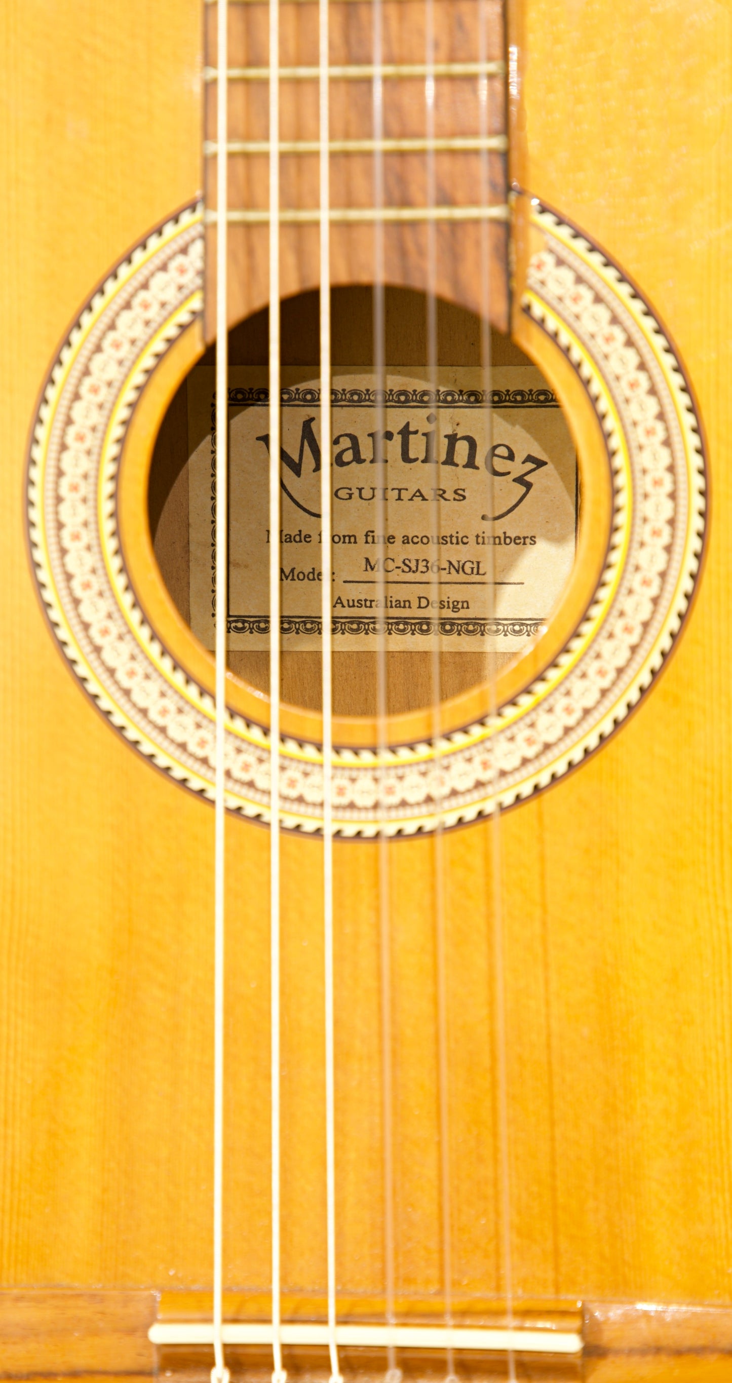 Martinez MC-SJ36-NGL Classical Guitar – Natural Satin (Used, Good Condition)