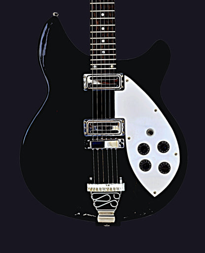 Tuxedo Black Gloss Left or Right Hand With Wolf Hard Case and Pro-Luthier Set Up