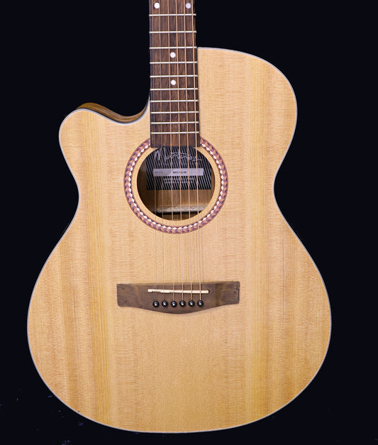 Martinez MFC-41L-SK Acoustic Guitar Left Hand – Excellent Condition