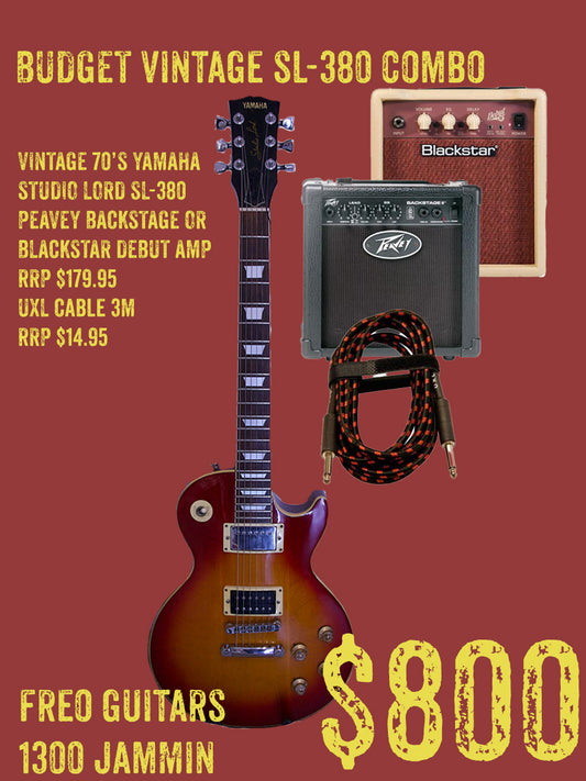 BUDGET VINTAGE 70'S YAMAHA STUDIO LORD SL-380 LP STYLE