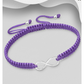 Stirling Silver Infinity Bracelet - Various Colours