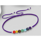 925 Sterling Silver Adjustable Chakra Bracelet - Various Colours