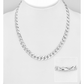 Chunky 925 Sterling Silver Curb Chain, Made in Italy.