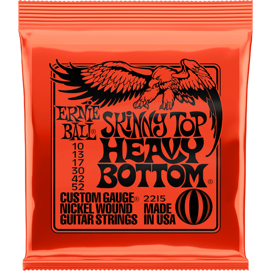 Ernie Ball Skinny Top heavy Bottom Slinky Nickle Wound Electric Guitars Strings 10-52 Gauge