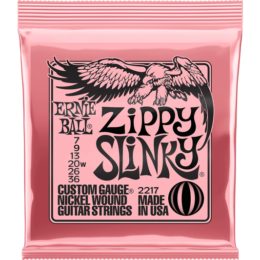 Ernie Ball Zippy Slinky Nickel Wound Electric Guitar Strings 7-36 Gauge
