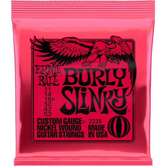 Ernie Ball Burly Slinky Nickel Wound Electric Guitar Strings 11-52 Gauge