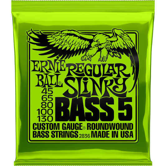 Ernie Ball Regular Slinky 5-String Nickel Wound Regular Slinky 5-String Nickel Wound Electric Bass Strings  45-130 Gauge